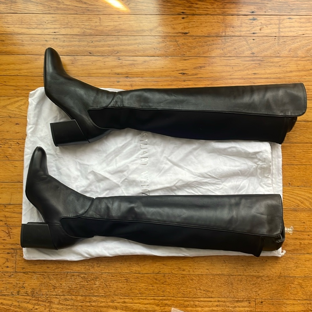 Stuart weitzman over knee heel boots